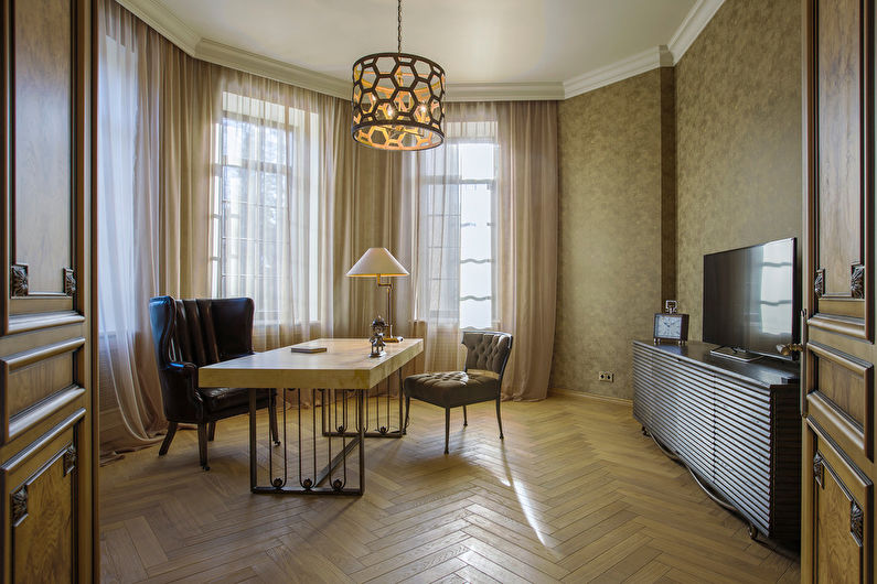 Color wenge in the home office - Interior Design