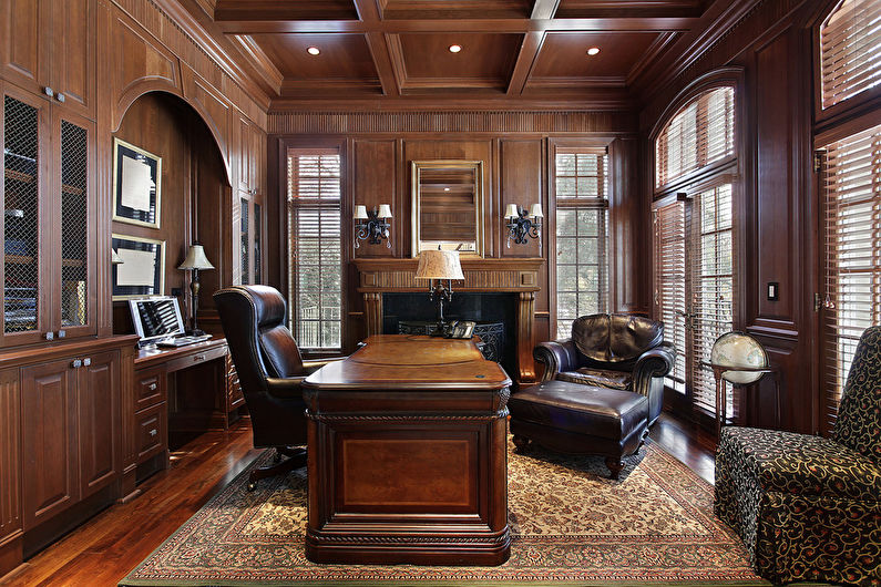 Color wenge in the home office - Interior Design
