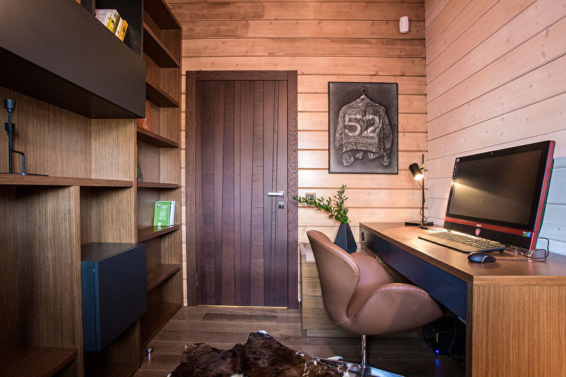 Color wenge in the home office - Interior Design