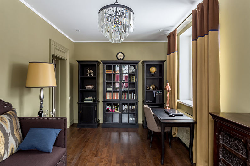 Color wenge in the home office - Interior Design