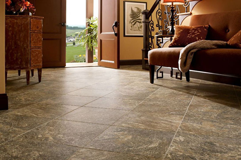 Hallway Floor Tiles - Quartz Vinyl Tile