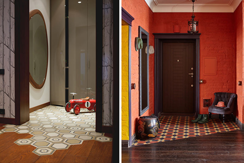 Loft-style floor tiles