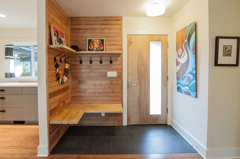 Floor tiles in the hallway - photo