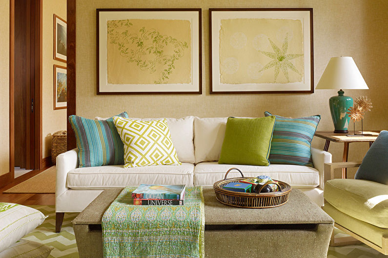 Living room design 17 sq.m. - Decor
