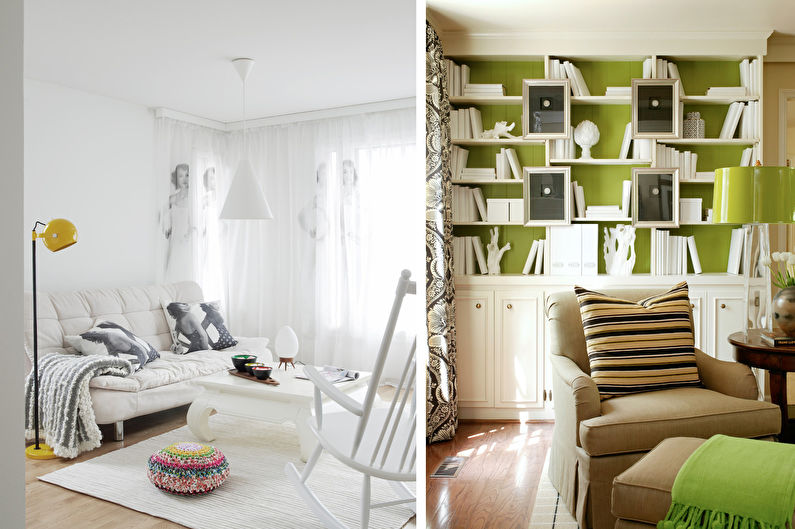 Living room design 17 sq.m. - Decor