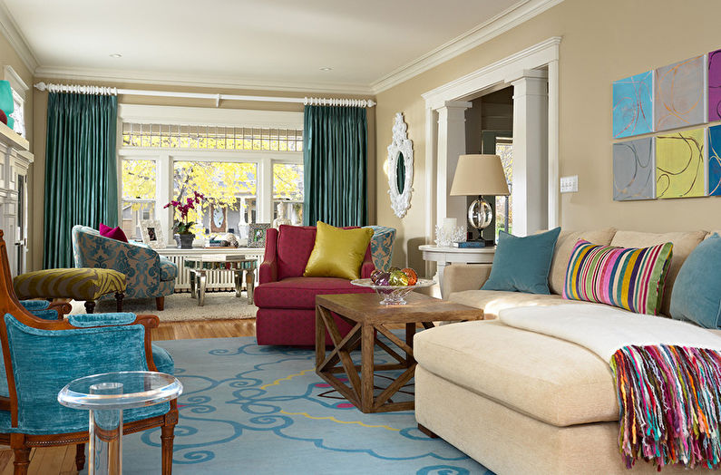 Living room design 17 sq.m. - Furniture