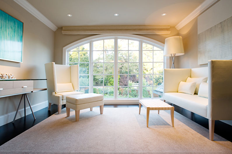 Interior design of the living room 17 sq.m. - Photo