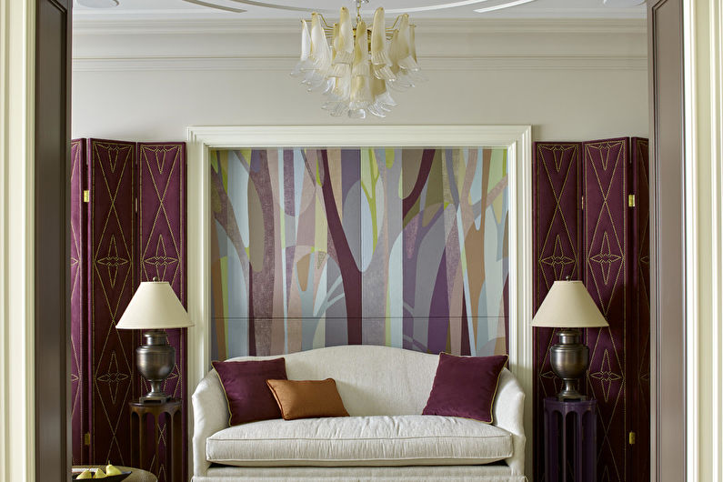 Interior design of the living room 17 sq.m. - Photo