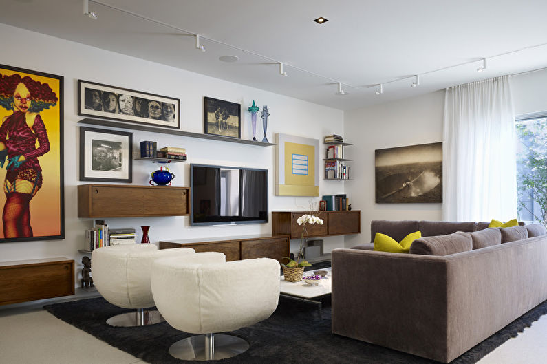TV wall: 70 design ideas