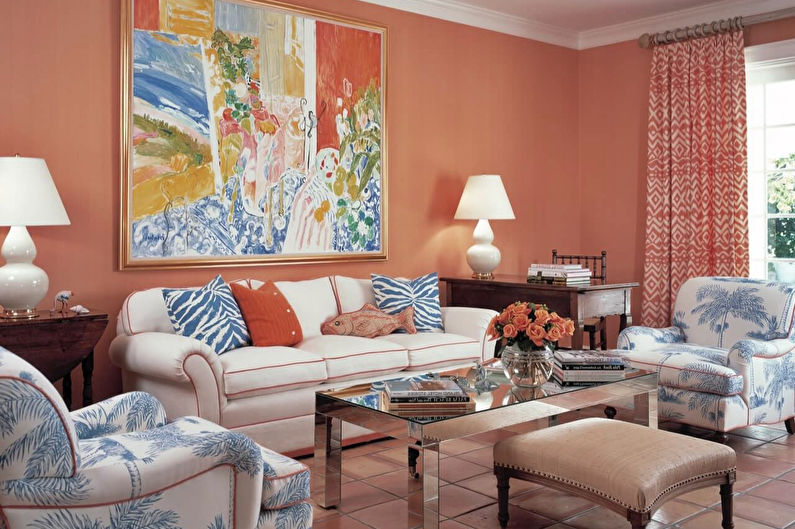 Couleur pêche à l'intérieur (100 photos)