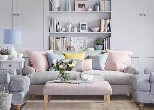 Color combinations: floor, walls, ceiling, furniture