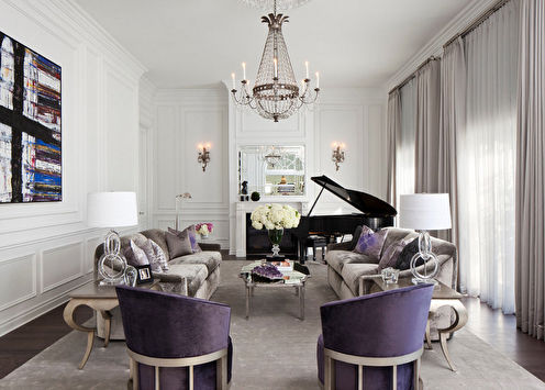 Classic style living room (+68 photos)