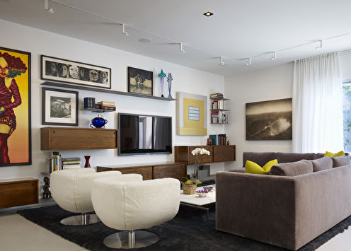 TV wall: 70 design ideas