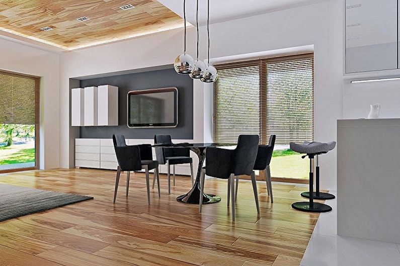 Modern high-tech style house designs - Small one-story house
