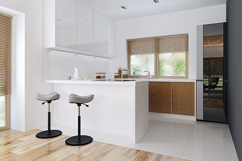 Modern high-tech style house designs - Small one-story house