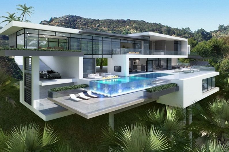High-tech houses - photo and projects