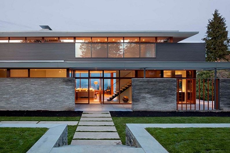 High-tech houses - photo and projects