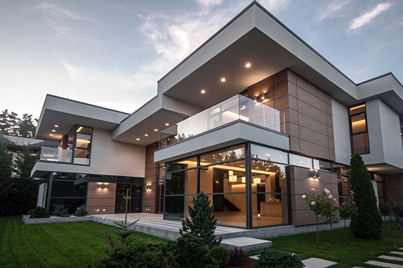 High-tech houses - photo and projects