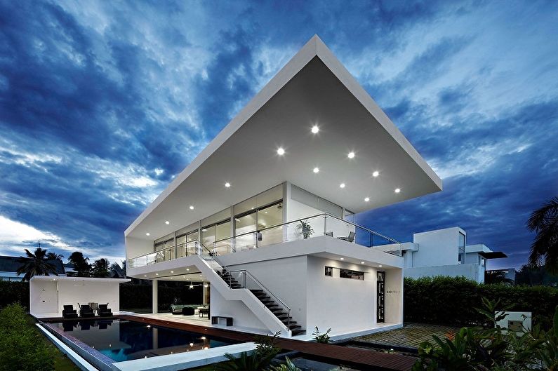 High-tech houses - photo and projects