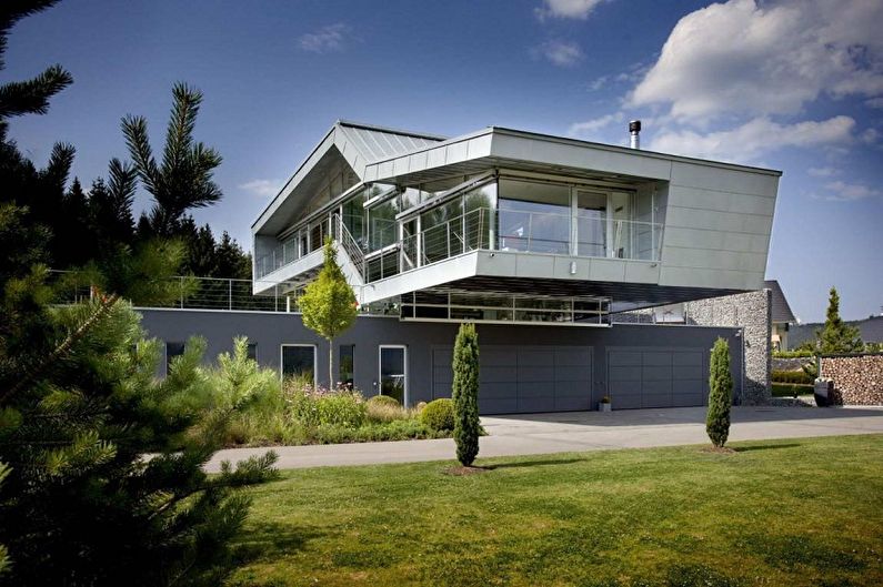 High-tech houses - photo and projects
