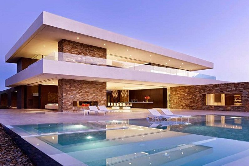 High-tech houses - photo and projects