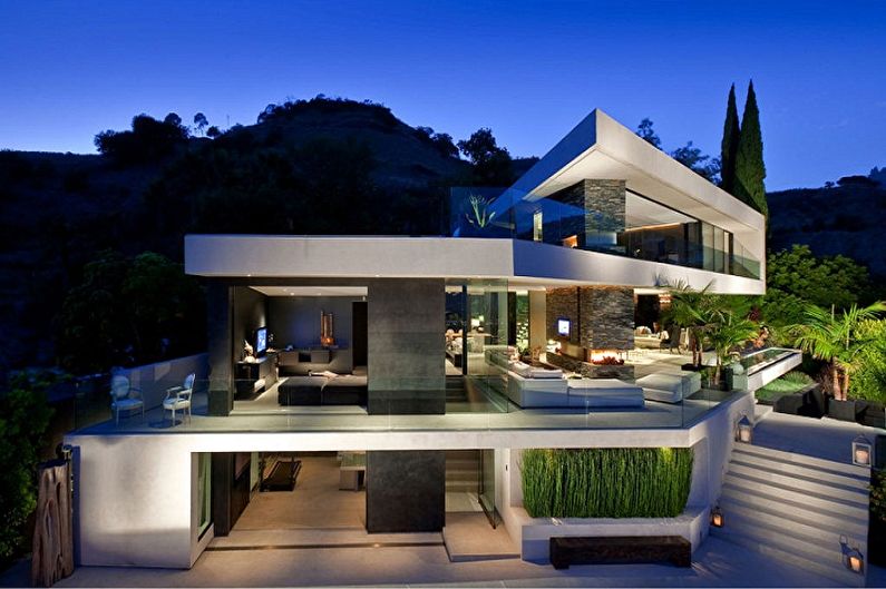 High-tech houses - photo and projects