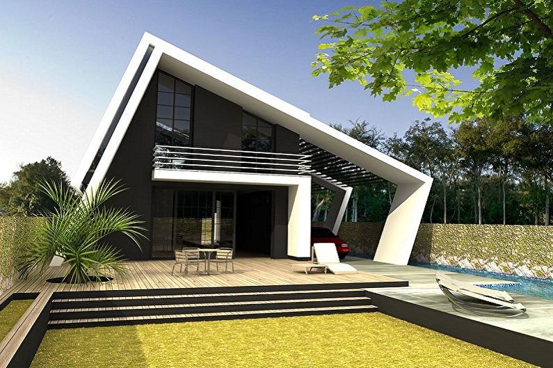 High-tech houses - photo and projects