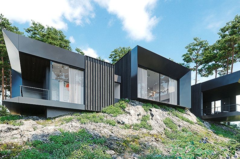 High-tech houses - photo and projects