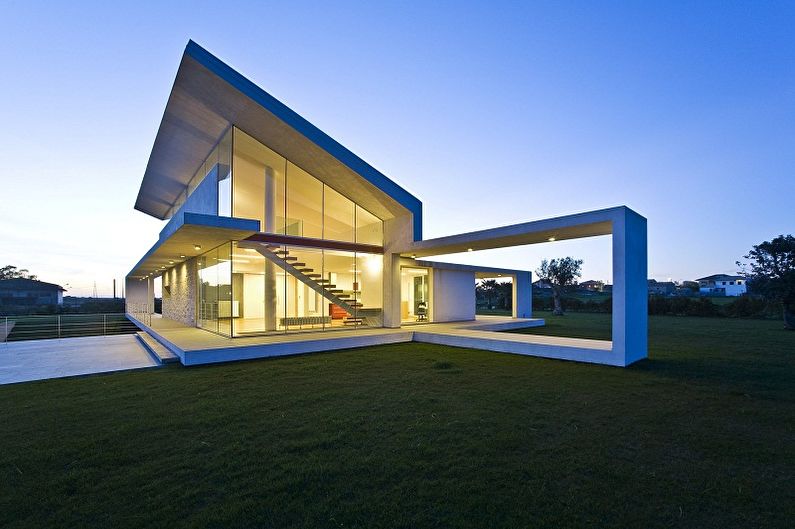 High-tech houses - photo and projects