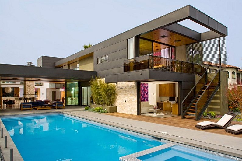 High-tech houses - photo and projects