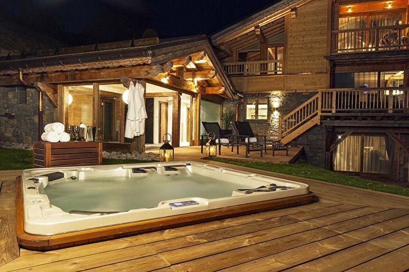 Modern chalet style house designs - Cottage with Sauna