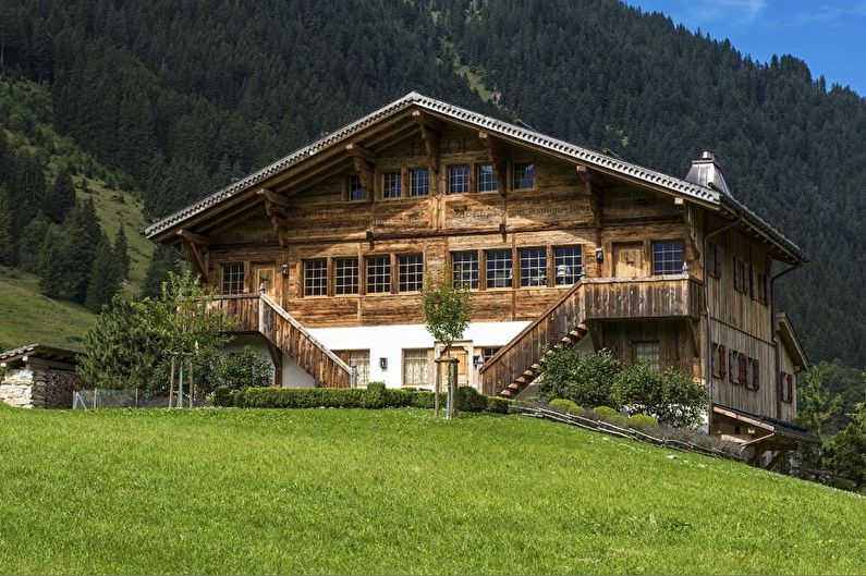 Chalet style houses - photo and projects
