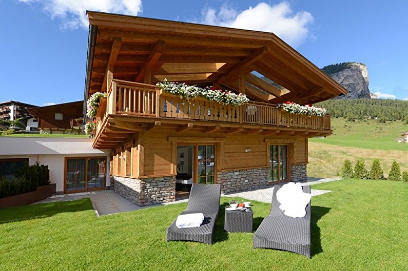 Chalet style houses - photo and projects