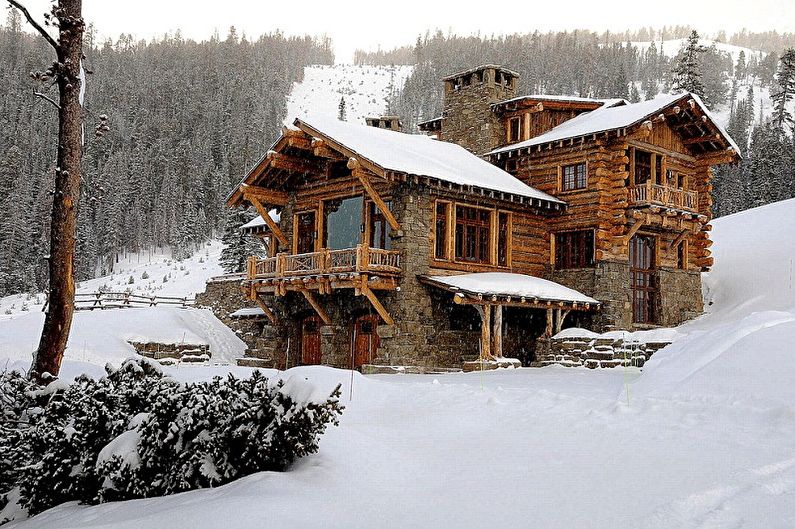 Chalet style houses - photo and projects