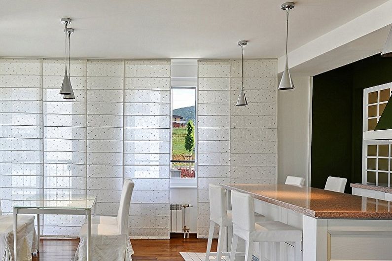 Types of Kitchen Curtains - Japanese Panel Curtains