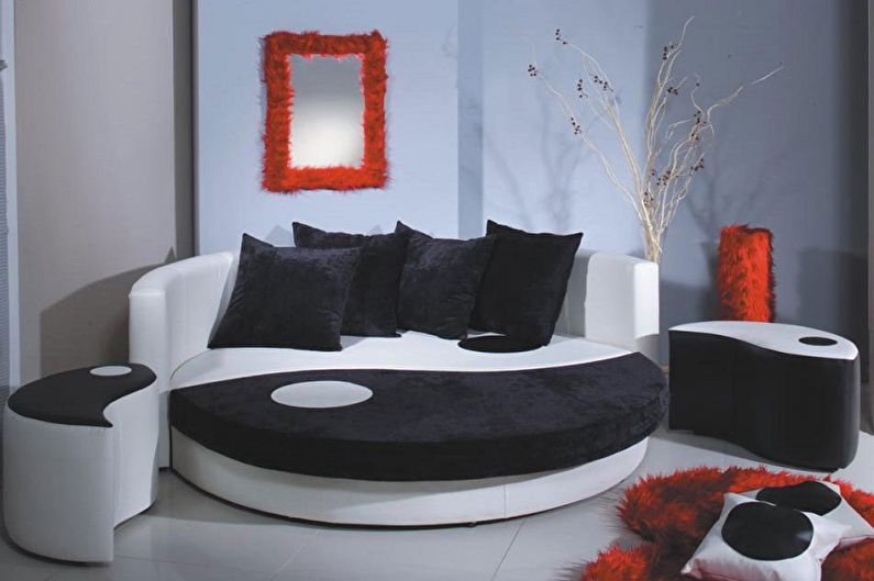 Types of Round Beds in the Bedroom - Sofa Bed