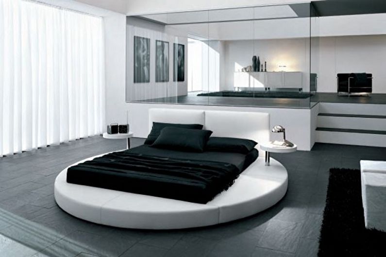 Types of round beds in the bedroom - Round bed 