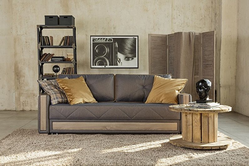 Sofas with orthopedic mattress - photo