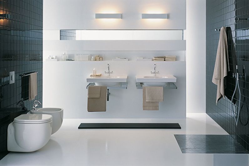 Wall mounted bathroom sinks