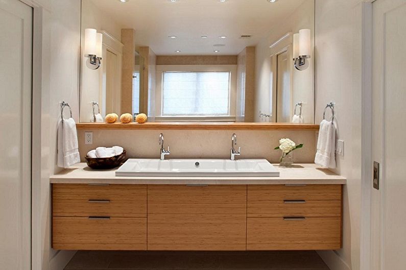 Built-in sinks for the bathroom