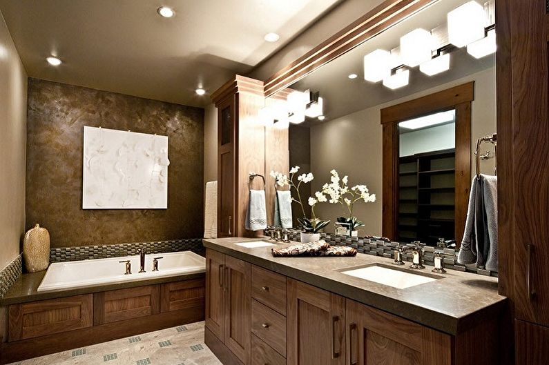 Built-in sinks for the bathroom
