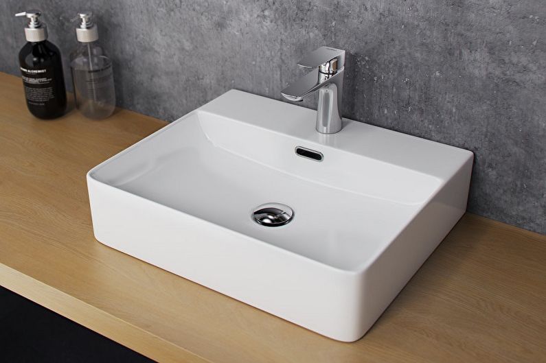 Overhead sinks for the bathroom