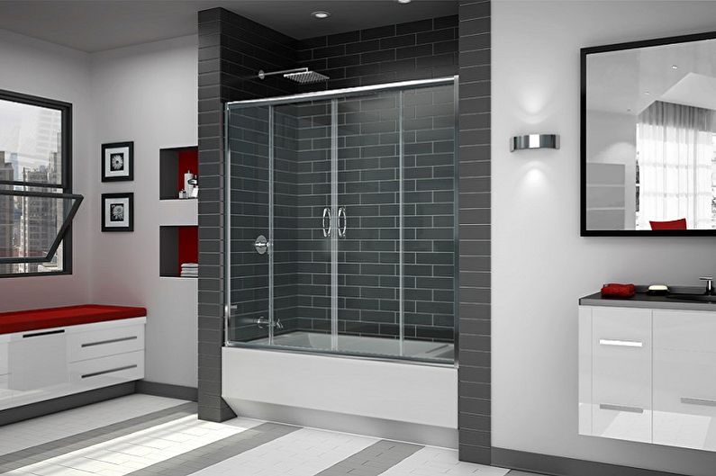 Types of Glass Blinds for the Bathroom - Sliding Blinds