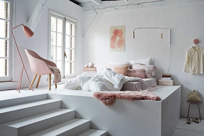 Types of Podium Beds - Bed on a Monolithic Podium