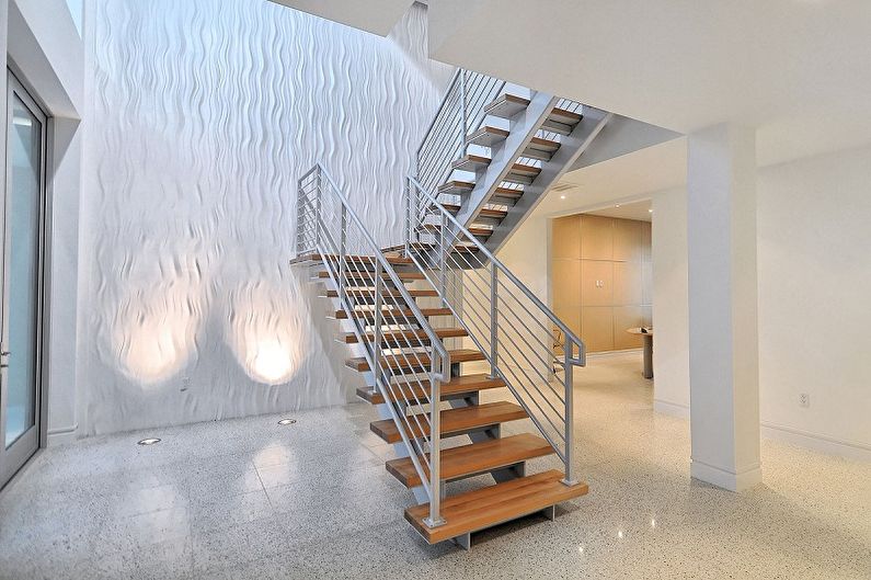 Metal stair railing