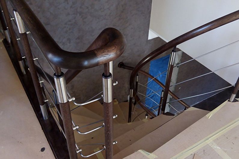 Railings for stairs made of plastic