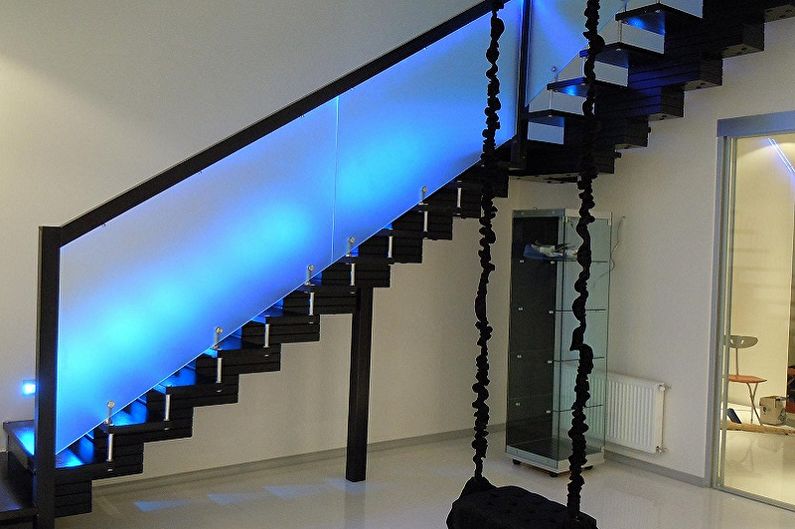 Railing for stairs - Combinations of materials