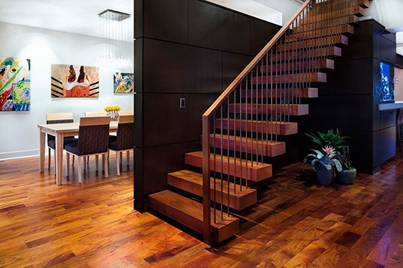 Railing for stairs - photo ideas