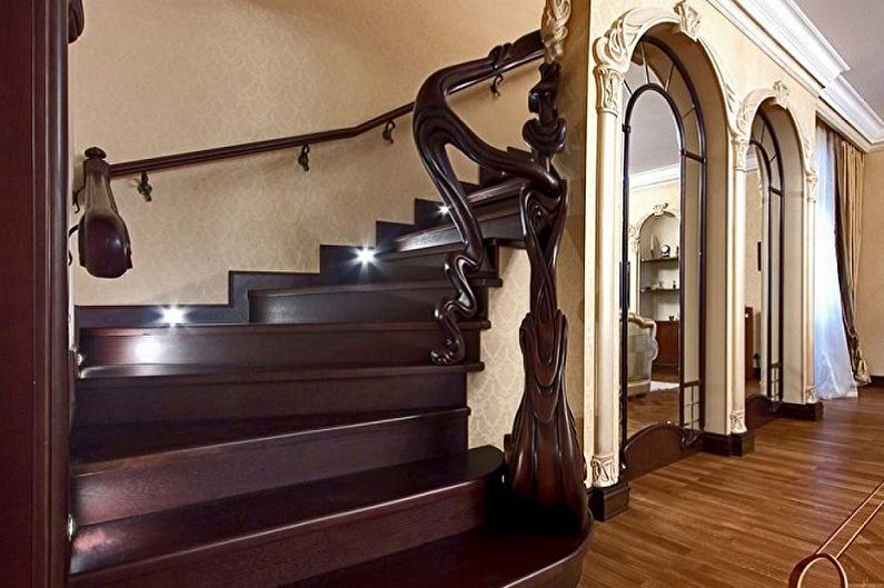 Railing for stairs - photo ideas