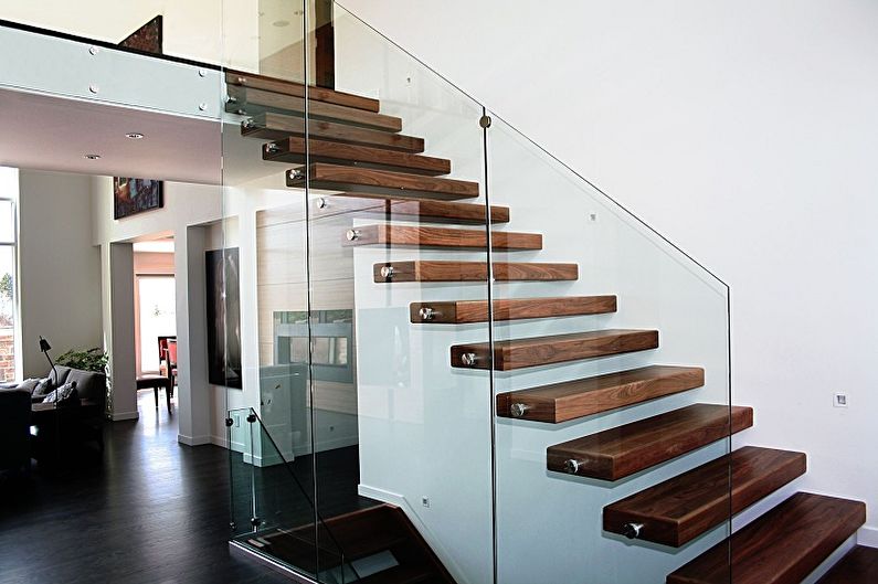 Railing for stairs - photo ideas